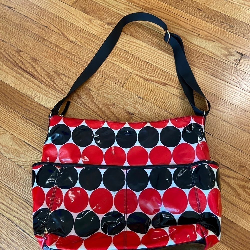 Kate spade diaper bag, crossbody, large dots - Picture 3 of 16